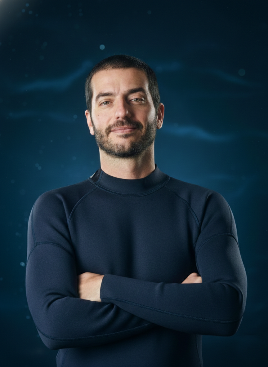 Marcio Tatagiba em apneia